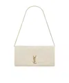 Saint Laurent Small Logo Shoulder Bag In Nude