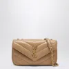 Saint Laurent "loulou" Mini Bag In Brown
