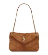 Saint Laurent Small Loulou Puffer Shoulder Bag In Beige