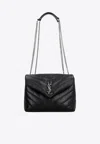 Saint Laurent Small Loulou Quilted Leather Shoulder Bag In Black