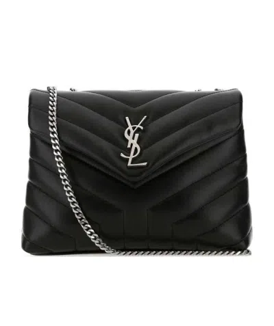 Saint Laurent Small Loulou Shoulder Bag In Black