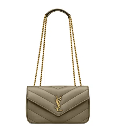 Saint Laurent Small Loulou Shoulder Bag In Green