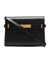 Saint Laurent Manhattan Small Shoulder Bag In Smooth Leather In Black