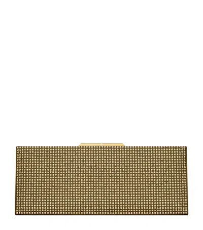 Saint Laurent Small Midnight Clutch Bag In Beige