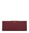 Saint Laurent Calfskin Midnight Clutch Bag In Burgundy