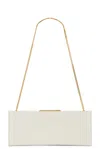 Saint Laurent Small Midnight Clutch In Crema Soft