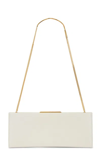 Saint Laurent Small Midnight Clutch In Crema Soft