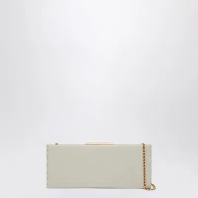 Saint Laurent Small Midnight Clutch In Cream Colour Women