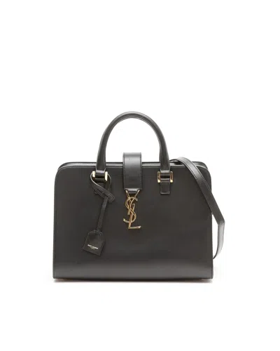 Saint Laurent Small Monogram Cabas Bag In Orange