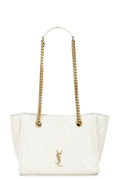 Saint Laurent Small Niki East West Shopping Bag In Crema Soft