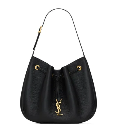 Saint Laurent Small Paris Vii Bucket Bag In Black