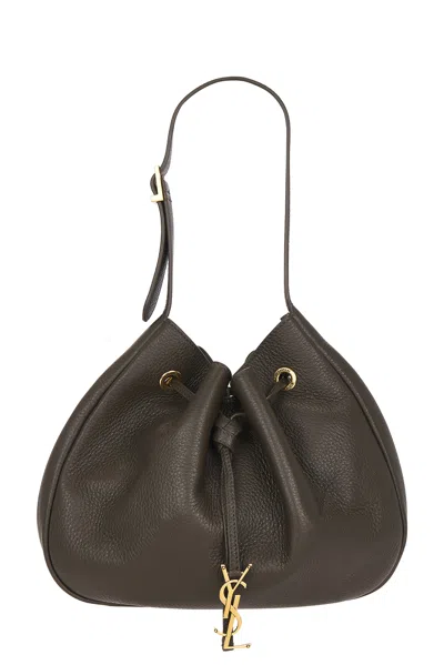 Saint Laurent Small Paris Vii Shoulder Bag In Brown