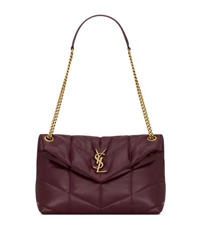 Saint Laurent Small Puffer Shoulder Bag In Red