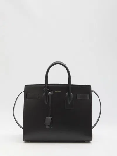 Saint Laurent Small Sac De Jour Bag In Black