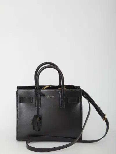 Saint Laurent Small Sac De Jour Bag In Black