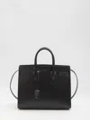 Saint Laurent Sac De Jour Nano Shiny Leather Satchel Bag In Black