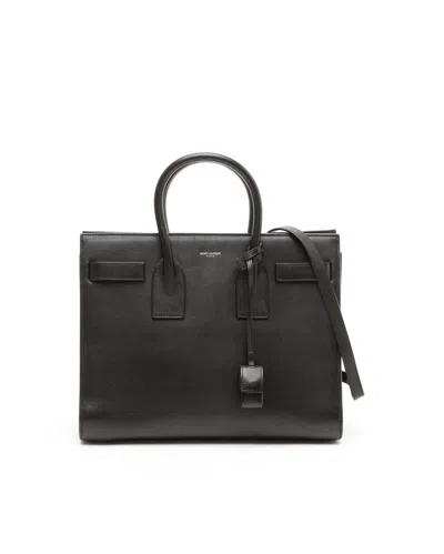 Saint Laurent Small Sac De Jour Bag In Black