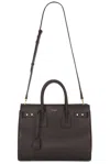 Saint Laurent Small Sac De Jour Bag In Dark Sweet Choco