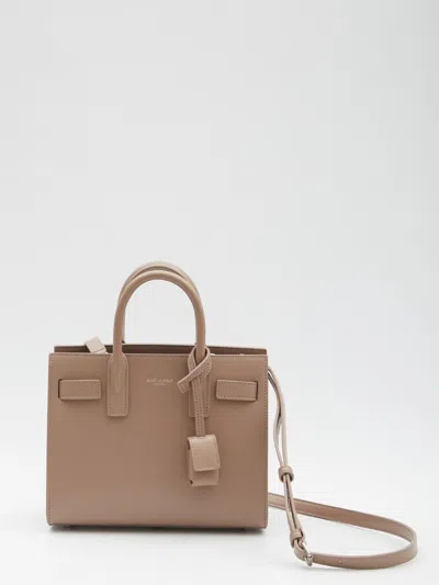 Saint Laurent Small Sac De Jour Leather Tote Bag In Pink