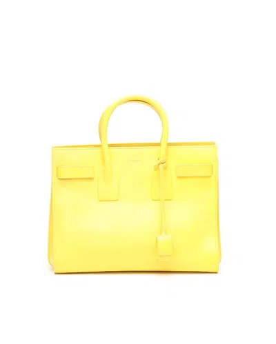 Saint Laurent Small Sac De Jour Bag In Yellow