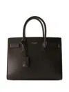Saint Laurent Small Sac De Jour Leather Tote Bag In Brown