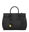 Saint Laurent Sac De Jour Grained Tote Bag In Black