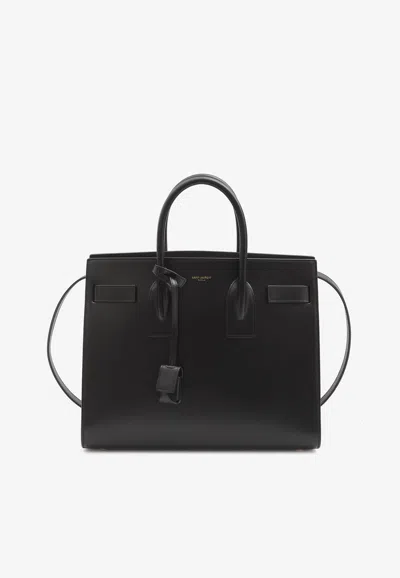 Saint Laurent Small Sac De Jour Tote Bag In Black