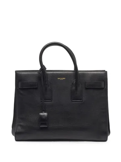 Pre-owned Saint Laurent Small Sac De Jour Tote Bag In Black