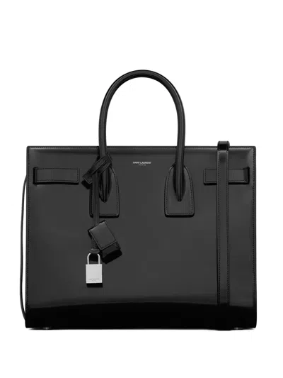 Saint Laurent Small Sac De Jour Tote Bag In Black