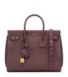 Saint Laurent Small Sac De Jour Tote Bag In Burgundy