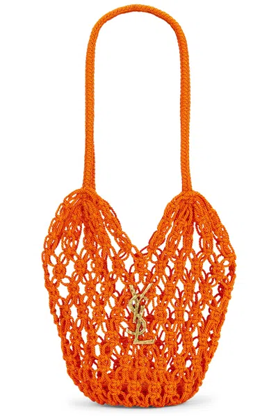 Saint Laurent Small Shopping Crochet Bag