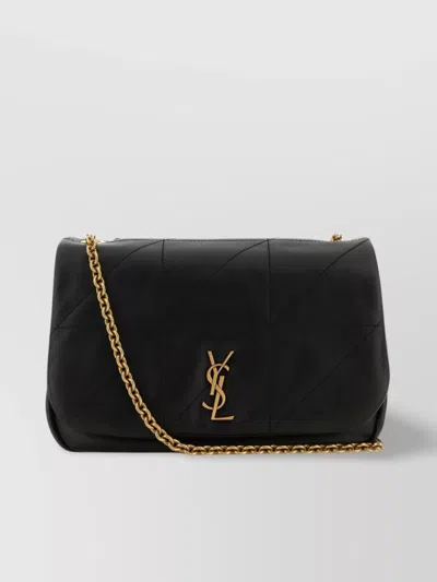 Saint Laurent Jamie Small Quilted Leather Shoulder Bag In Black