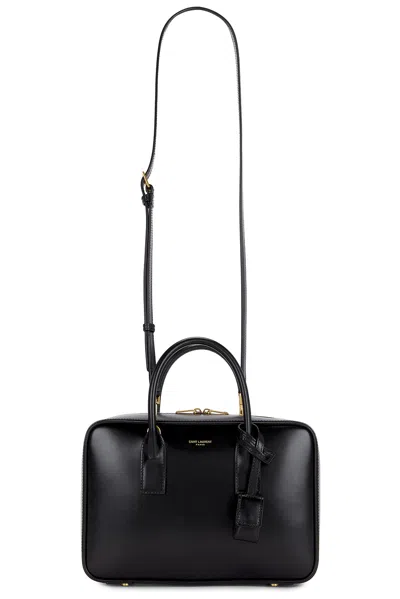 Saint Laurent Small Slp Bauletto Bag In Black