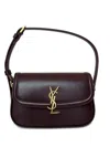 Saint Laurent Small Solferino Leather Shoulder Bag In Brown