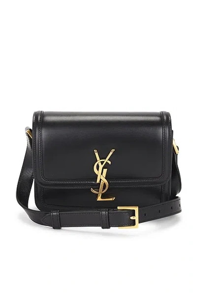 Pre-owned Saint Laurent Small Solferino Satchel Bag In Black