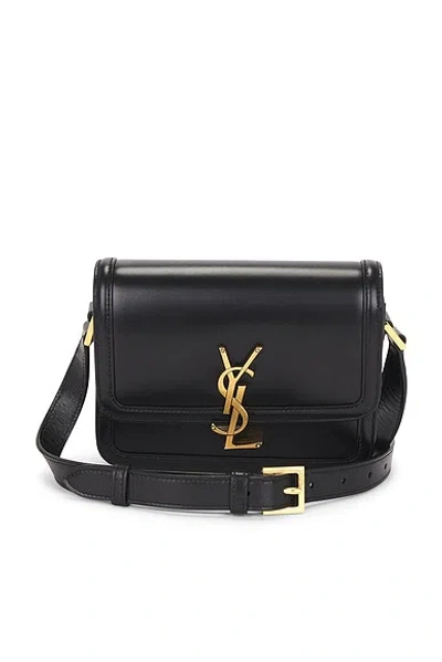 Pre-owned Saint Laurent Small Solferino Satchel Bag In Black