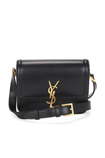 Pre-owned Saint Laurent Small Solferino Satchel Bag In Black