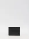 Saint Laurent Small Tiny Cassandre Cardholder In Black