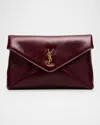 Saint Laurent Small Ysl Pouch Bag In Shiny Calfskin Leather