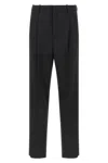 Saint Laurent Black Single Pleat Smoking Pant In Black