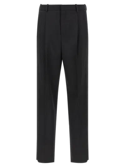 Saint Laurent Smocking Pants In Black