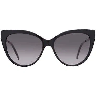 Pre-owned Saint Laurent Smoke Gradient Cat Eye Ladies Sunglasses Sl M48sa 002 56 In Gray