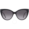 Saint Laurent Smoke Gradient Cat Eye Ladies Sunglasses Sl M48sa 002 56 In N/a