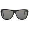 Saint Laurent Smoke Grey Rectangular Unisex Sunglasses Sl 1 002 59 In Grey