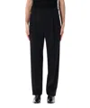Saint Laurent Single Pleat Smoking Pant In Black