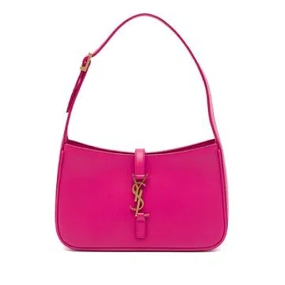 Pre-owned Saint Laurent Smooth Calfskin Le 5 A 7 In Pink