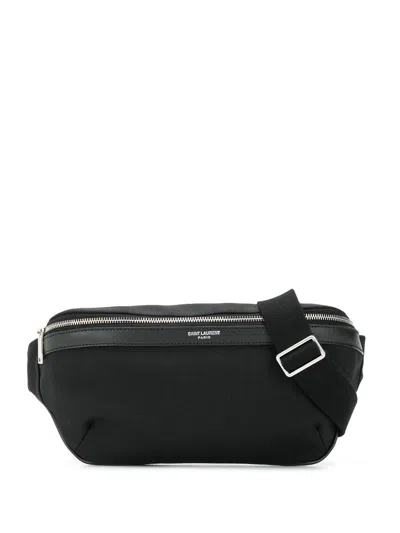 Saint Laurent Smooth Fanny Pack In Black