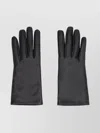 Saint Laurent Smooth Lamb Leather Wrist Length Gloves In Black