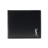 Saint Laurent Smooth Leather Bi-fold Wallet In Black