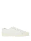 Saint Laurent Gym Low Logo-print Leather Sneakers In White